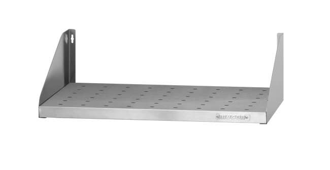 Полка навесная открытая ПНОн - 1200*300*180 "Norma Inox", нерж. сталь, перфорация