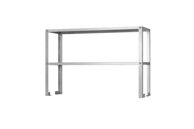 Полка-надстройка настольная ПННн - 1500*400*800 "Norma Inox", нерж., 2 уровня