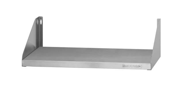 Полка навесная открытая ПНОн - 800*300*180 "Norma Inox", нерж. сталь, сплошная